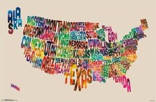 NEW Trends United States Of America Poster RP13479 22" x 34"