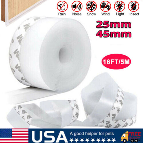 Door Draft Stopper Seal Under Bottom Strip Self Adhesive Weather Stripping Tape