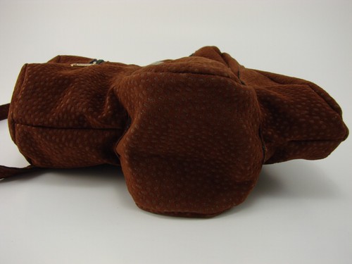 Leather bag, bottle and snack carrier, simil Carpincho , bottle not included - Picture 5 of 9