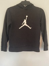 Air Jordan Hoodie Youth Medium 10-12 Years Black Jumpman Big Logo Standard Fit