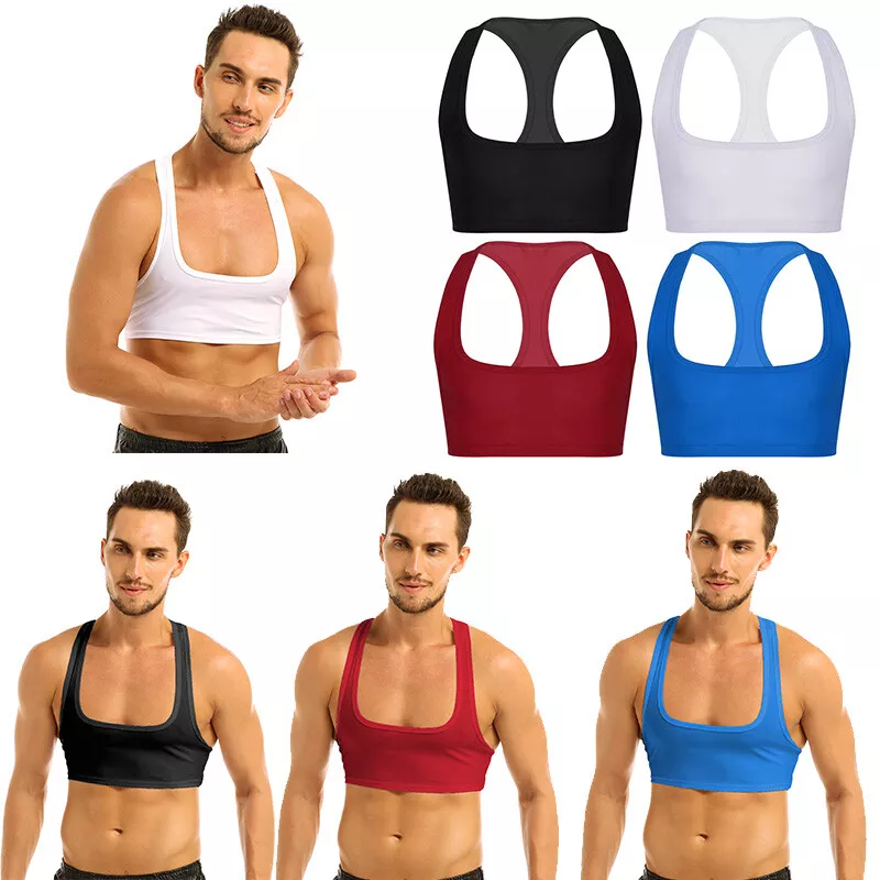 Herren Sport BH Training Tank Top Sissy Bra Weste Dessous Unterwäsche  Clubwear