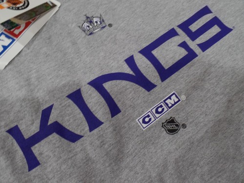 Los Angeles Kings Wordmark Logo Shirt by CCM New Tags $25 Medium - Picture 2 of 2