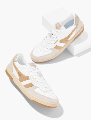 Gola  Hawk Sneakers - WHITE/LIGHT CARAMEL/GOLD NEW
