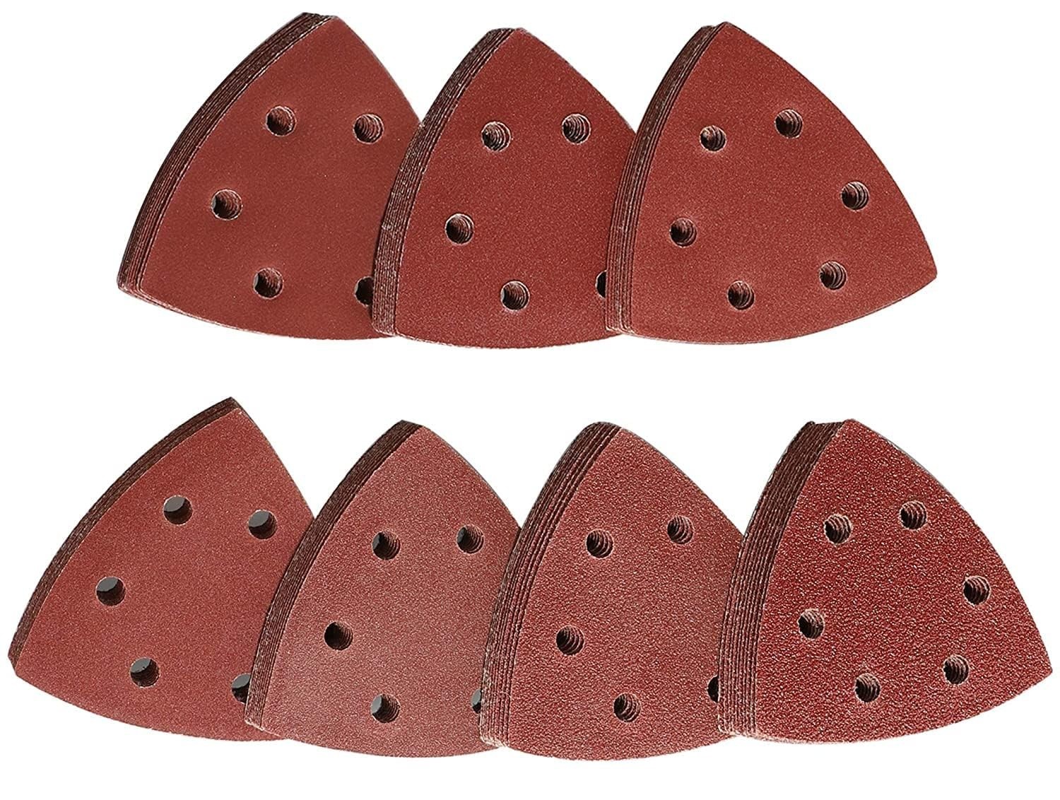 Triangle de ponçage 70 pièces perforé pour aspiration optimale de poussière - 3