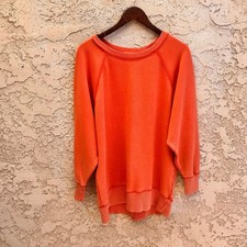 Aerie Coral Orange Crewneck Sweatshirt Size Womens Medium