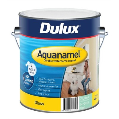 Dulux 2L  Deep Gloss Aquanamel Enamel Paint