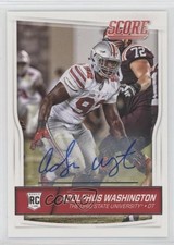 2016 Score Rookies Signatures Adolphus Washington #393 Auto 00jz