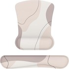 Mouse Pad with Wrist Support and Keyboard Wrist Rest Non-Slip Durable Mouse Pad