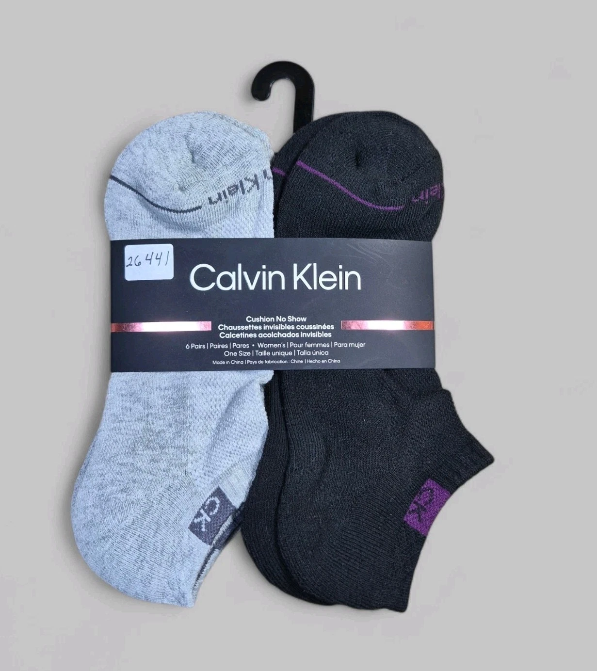 CALVIN KLEIN Womens Socks No Show Cushioned Everyday 6 Pair Shoe Size 4-10