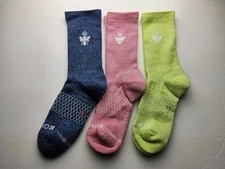 Bombas Hex-Tec Athletic Crew Socks Lot Of 3 Pairs Size M