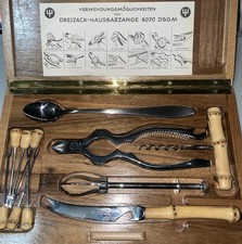 Ed Wüsthof, Solingen, Germany. Bar Set Bambus 60er Jahre Dreizack/Dreizack