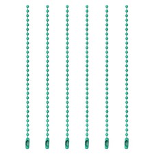 Ball Bead Chains, 3.9 Inch, Lake Blue 60 Pcs , Dog Tag Chain Keychain
