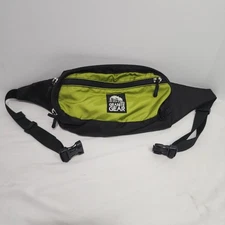 GRANITE GEAR Hip Wing Hip 2 Compartment Zip-Up Fanny Pack - Green/Black - NEW