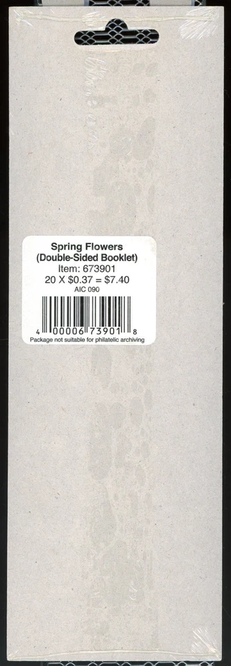 2005 - Spring Flowers 37cents Twenty Stamps Self-adhesive Booklet Brand New - Image 3 of 3