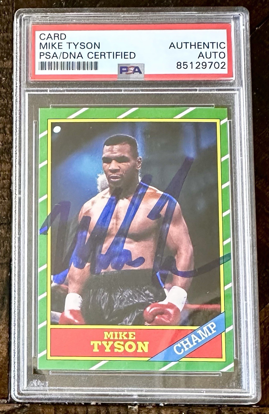 Mike Tyson Champ Auto PSA/DNA Certified Autograph Card