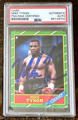 Mike Tyson Champ Auto PSA/DNA Certified Autograph Card
