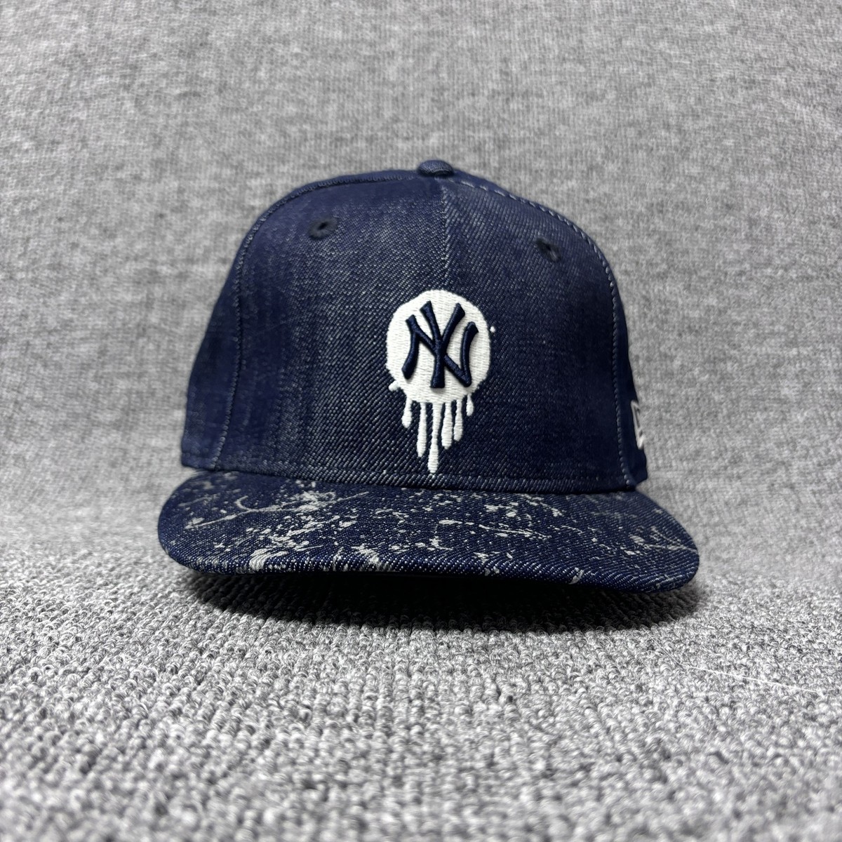 New Era 9FIFTY New York Yankees Team Drip Navy Splatter Brim Child Snapback Hat