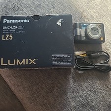 Panasonic Lumix DMC-LZ5 6.0MP Digital Camera Black With Box For Parts Read