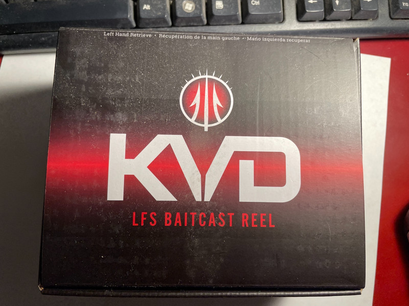 Lew's KVD 7:5:1 Left Hand Baitcast Reel - Black/Red (KVD1SHL)