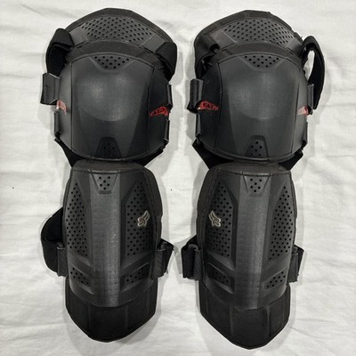 FOX Racing Launch Shorty Guards - X-Up Straps - Hard Shell Knee Shin Pads Sz XS