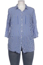 SAMOON by Gerry Weber Bluse Damen Oberteil Hemd Hemdbluse Gr. L Blau #lhgv56w