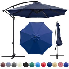 Patio Umbrella Canopy, Universal Replacement Cover for 10 Feet 8- Ribs Outdoo...