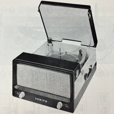 1957 Zenith Record Player HFY10L 10Y 12E 12R Wire Schematic Repair Manual Sam s