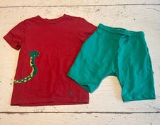 Boy's NEXT/JOULES Size 4-5 Snake Theme T-Shirt  Shorts Set