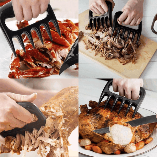 Artigli di Carne Trituratore Trituratore di Maiale Tirato BBQ per Carne Utensile Cucina - Foto 2 di 4