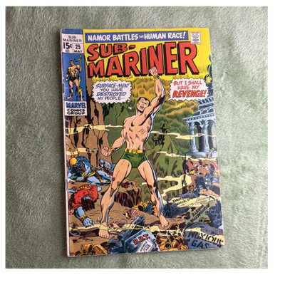 Sub-Mariner #25 Marvel Comics 1970 Bronze Age Namor Lady Dorma Stan Lee Severin