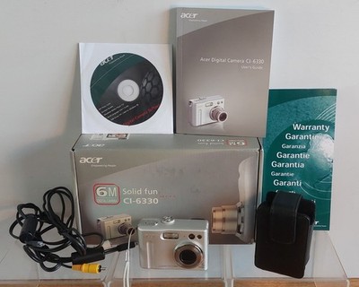 Acer Digital Compact Camera CI-6330 Boxed With Memory Card Fully Working