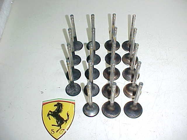 Ferrari 512 BBi Engine Cylinder Head Intake Exhaust Valves_GENUINE