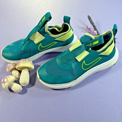 Nike 300 Flex Plus Green Sz 3 Kid Slip on Sneakers Summer Play Sports Shoe