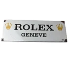 Vintage Rolex Luxury Watches Porcelain Sign - Geneve General Store Gas Pump Sign