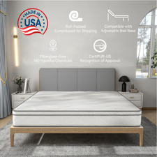 Full Size Mattress,12 Inch Hybrid Mattress in a Box Pocket Spring Memory Foam