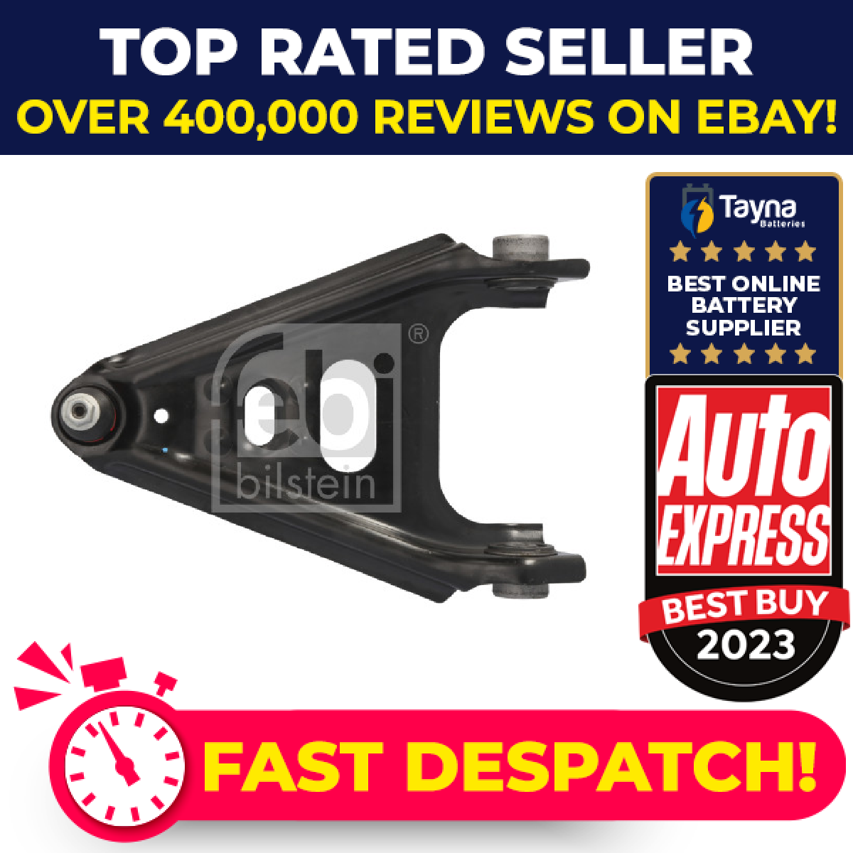 Wishbone / Suspension Arm fits SMART FORTWO 1.0 Front Left or Right 2007 on Febi