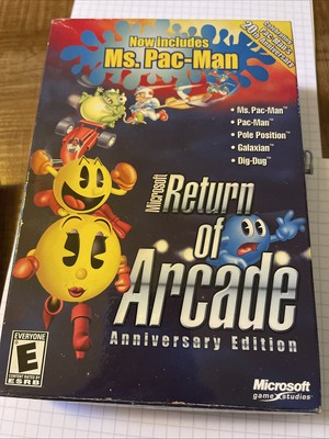 Microsoft RETURN OF ARCADE MS PAC-MAN Galaxian 1995 WINDOWS