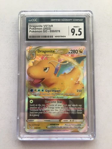 Dragonite VSTAR Pokemon 2022 Pokémon GO 050/078 Cgc 9.5! Read Desc!