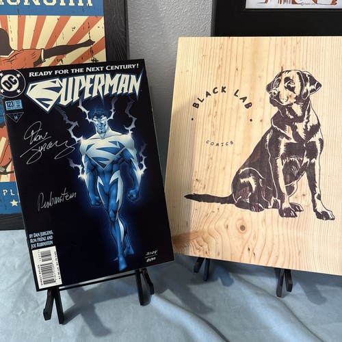 Superman #123 Glow in The Dark Variant 2x SIGNED Dan Jurgens& Joe Rubinstein COA - Picture 2 of 19