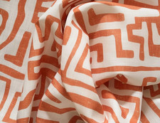 ANDREW MARTIN CURTAIN FABRIC DESIGN Reef Outdoor 0.65 METRE LAVA INDOOR/OUTDOOR