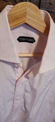 Men's Pink Tom Ford Button up Made in Italy 40/15 3/4