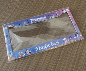 Disneyland Magic Key Exclusive License Plate Frame New