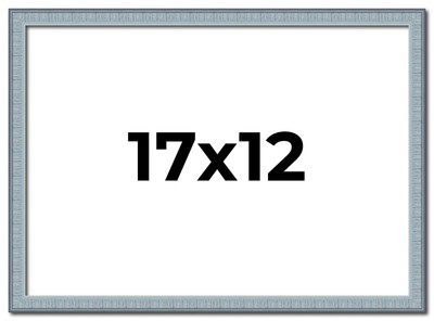 17x12 Frame Blue Scuffed Farm Board Solid Wood Picture Frame Width 0.75 Inches |