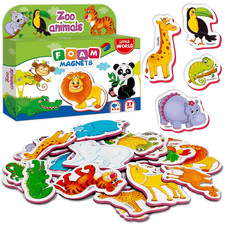 27 Fridge Magnets for Toddlers 13 years Zoo Animals Foam Magnets for Kids