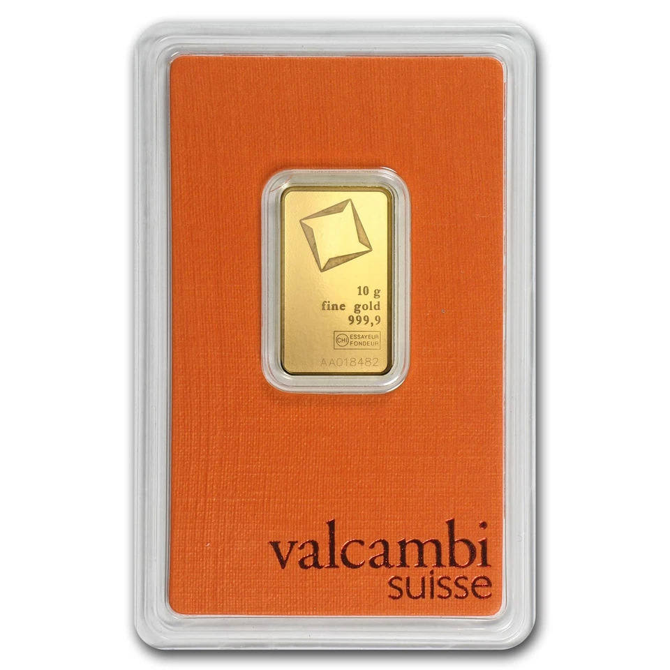 10 gram Gold Bar - Valcambi (In Assay)