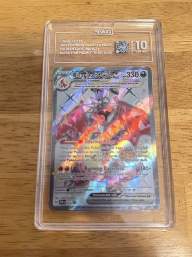Charizard ex graded TAG 10 for sale on eBay