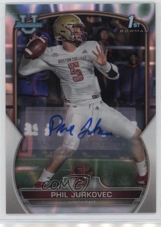 2022 Bowman U Chrome Prospect Lava Refractor 143/199 Phil Jurkovec #35 Auto 1bw8