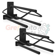 2 Wall Mounted Black Heavy Duty Saddle Rack Bag Freestanding Saddle Rack Metal
