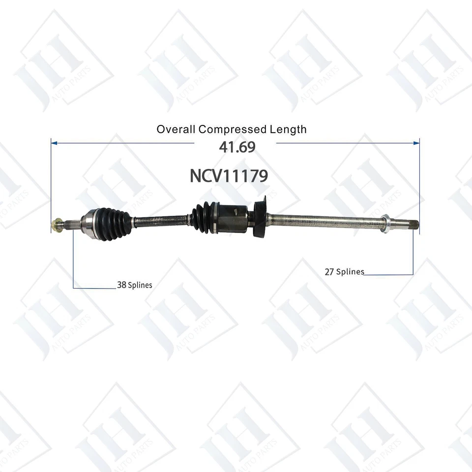 OE Front Right Passenger CV Axle Shaft For 2014-19 Lincoln MKT MKS Ford Flex AWD - Image 2 of 4