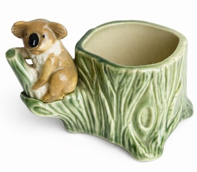 Vintage Wade England Koala Bär Baumstumpf Schmuck Kanne Porzellan Figur 3''